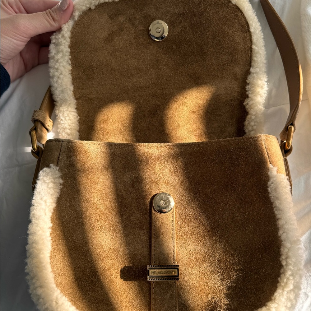 Golden Goose Women's Rodeo Bag in suede with shearling details - Picture 7 of 9